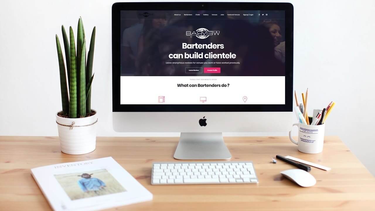 Bar Tenders Platform - NY Website